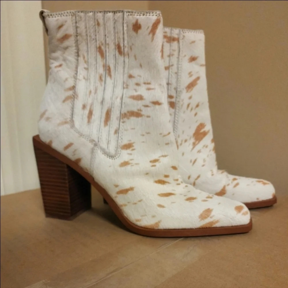 Sam Edelman Emalia Brahma Hair on Hide Boots, Sz 10 *NWOT*